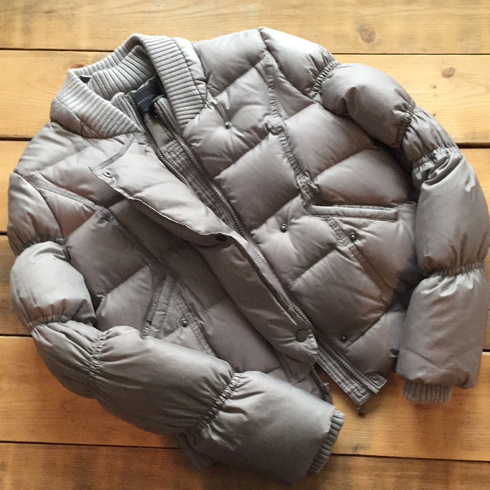 BCBG Champagne Puffer
